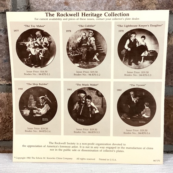NORMAN ROCKWELL Vintage 1983 “The Painter” Collector’s Plate - Picture 8 of 10